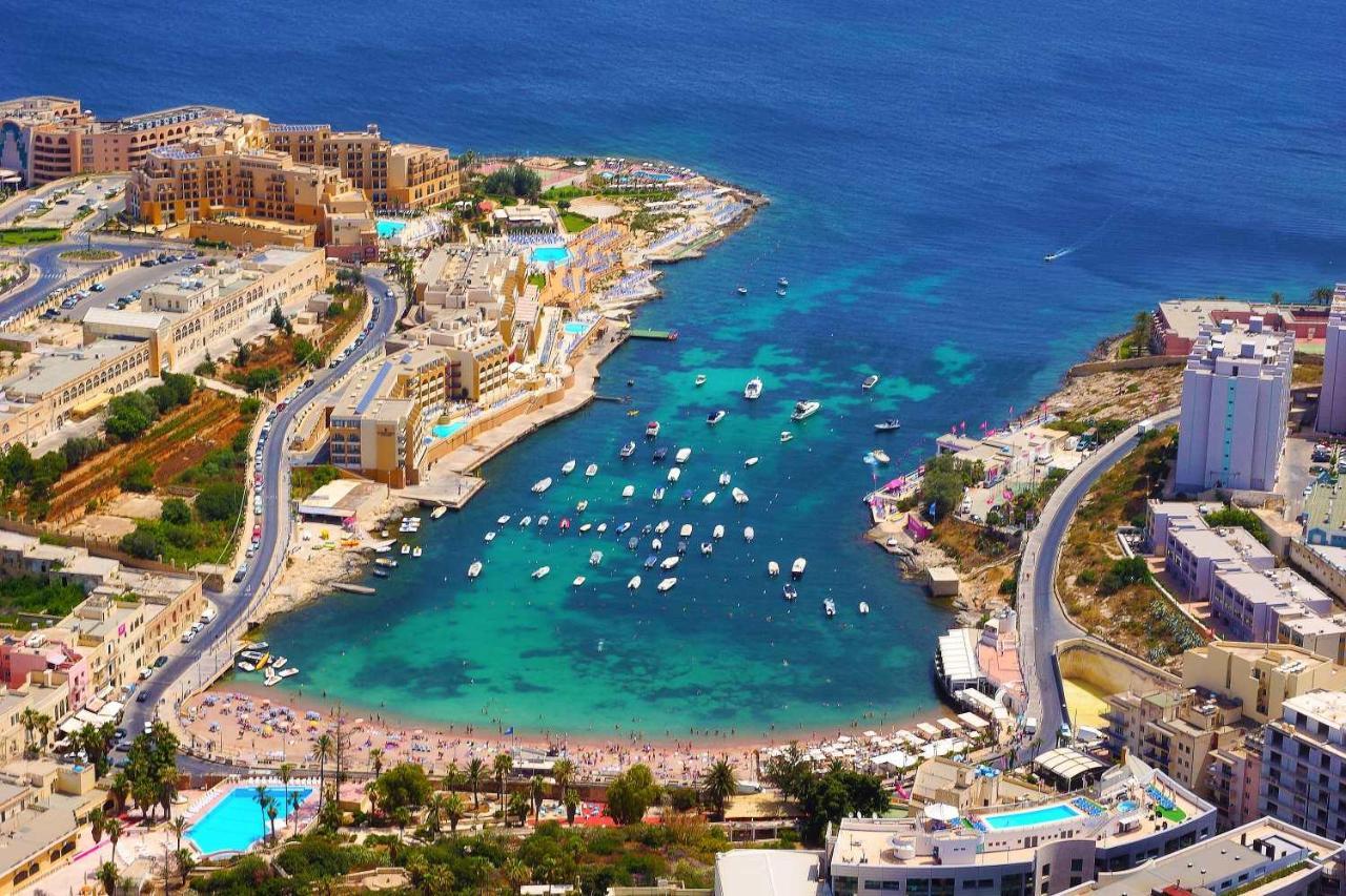 Splendid Seaside Retreat On Spinola Bay Daire Saint Julian's Dış mekan fotoğraf
